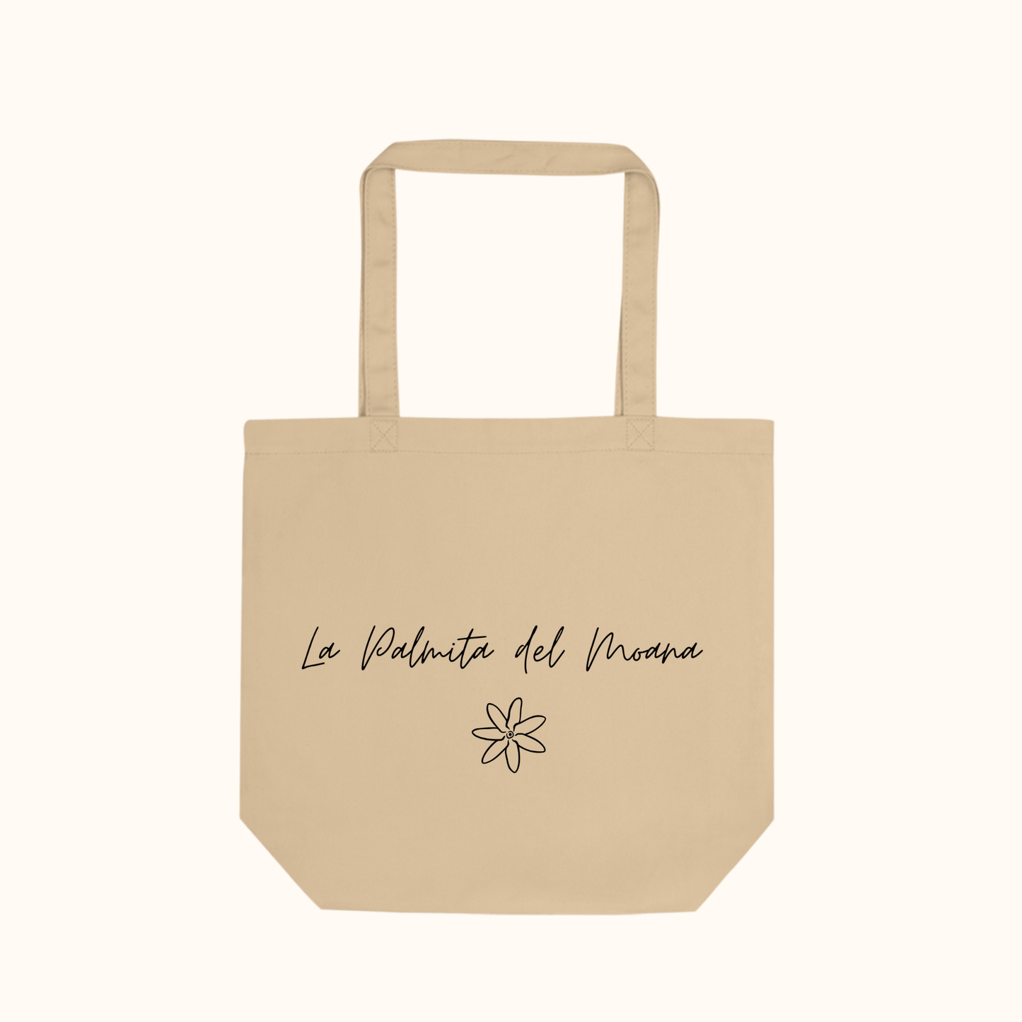 Tote Bag Bio Beige Vahinémoea imprimé recto/verso